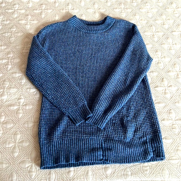 XS comfy basic blue knit sweater - Picture 1 of 2